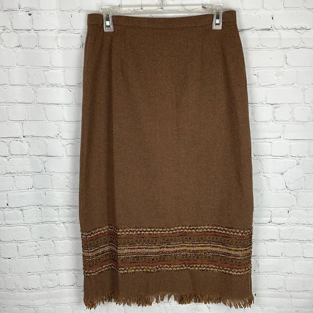 Sag Harbor VINTAGE Wool Blend Lined Skirt Size 10P